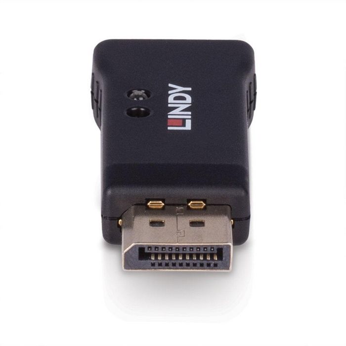 Lindy Adaptateur Émulateur EDID DisplayPort 1.4 - Résolution jusqu'à 8K/30Hz, 4K/144Hz HDR, Cloneur de Données sans Moniteur