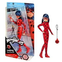 Bandai - Poupée mannequin Miraculous Ladybug 26 cm - Ladybug avec téléphone et costume effet vinyle - P50028