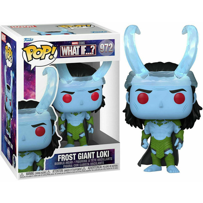 FUNKO Figura POP Marvel What If Frost Giant Loki en vinyle de 9 cm avec boîte cadeau à fenêtre