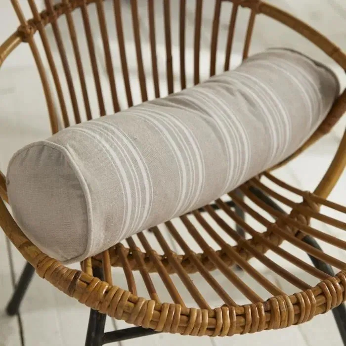 Today Coussin polochon Berenice imprimé, housse 100% coton déhoussable avec pompons et finition piping rond, 45 x 15 cm, Gamme Charme Today Coussin polochon Berenice imprimé, housse 100% coton déhoussable avec pompons et finition piping rond, 45 x 15 cm, Gamme Charme