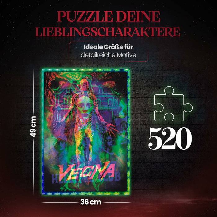 Clementoni Puzzle Stranger Things Vecna - Cadre Lumineux LED - 520 pièces Clementoni Puzzle Stranger Things Vecna - Cadre Lumineux LED - 520 pièces