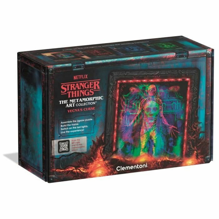 Clementoni Puzzle Stranger Things Vecna - Cadre Lumineux LED - 520 pièces Clementoni Puzzle Stranger Things Vecna - Cadre Lumineux LED - 520 pièces