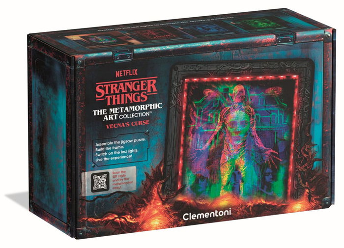 Clementoni Puzzle Stranger Things Vecna - Cadre Lumineux LED - 520 pièces Clementoni Puzzle Stranger Things Vecna - Cadre Lumineux LED - 520 pièces