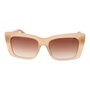 Guess GU7890 Lunettes de soleil rectangulaires beige et marron
