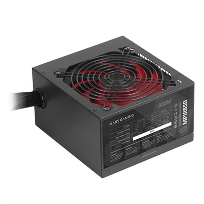 Bloc d’Alimentation Mars Gaming MPIII850 850 W 6 W 200 W ATX Bloc d’Alimentation Mars Gaming MPIII850 850 W 6 W 200 W ATX
