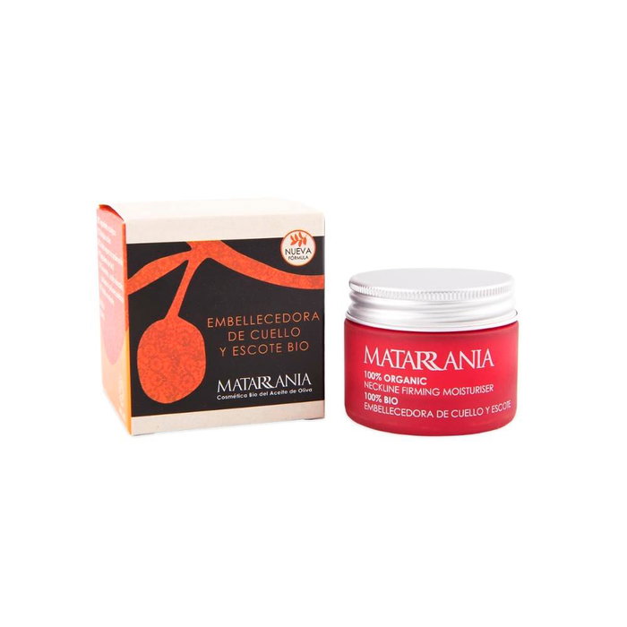 Matarrania - Crème tonifiante et régénérante pour le cou et décolleté - 30 ml - Soin bio naturel à texture veloutée