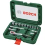 Bosch Set de cliquets 1/4" 15 pièces avec douilles et coffret - Grande qualité