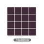 Hantums Set de 16 feutres adhésifs carrés 16x20mm - Marron
