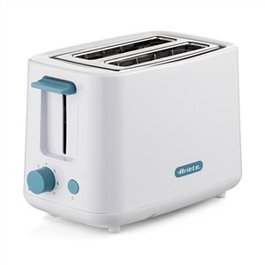Ariete 157/14 - Grille-pain 2 fentes Blanc, 7 niveaux de cuisson, parois froides pour la sécurité - Petit-déjeuner