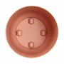 ELHO Pot de fleurs Vibes Fold rond avec roues, Rose poudré, Ø 35 cm