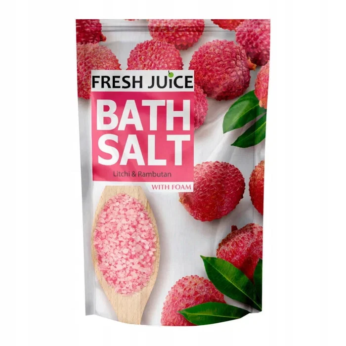 Fresh Juice Sel de bain Régénération, Litchi & Rambutan, 500 g Fresh Juice Sel de bain Régénération, Litchi & Rambutan, 500 g