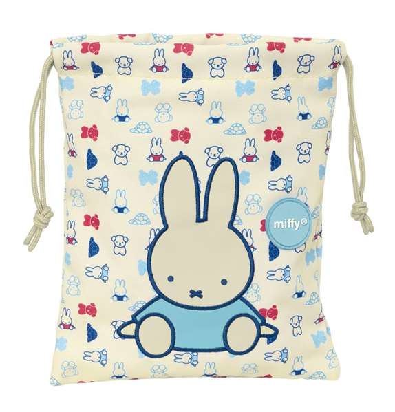 Safta Buddy - Sac à goûter enfant Miffy recyclé et imperméable, 20 x 25 cm