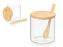 VIVALTO Sucrier en Borosilicate avec Couvercle en Bambou 500ml