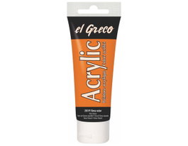 Kreul Pintura acrílica El Greco Marrón Raw Sienna 75ml