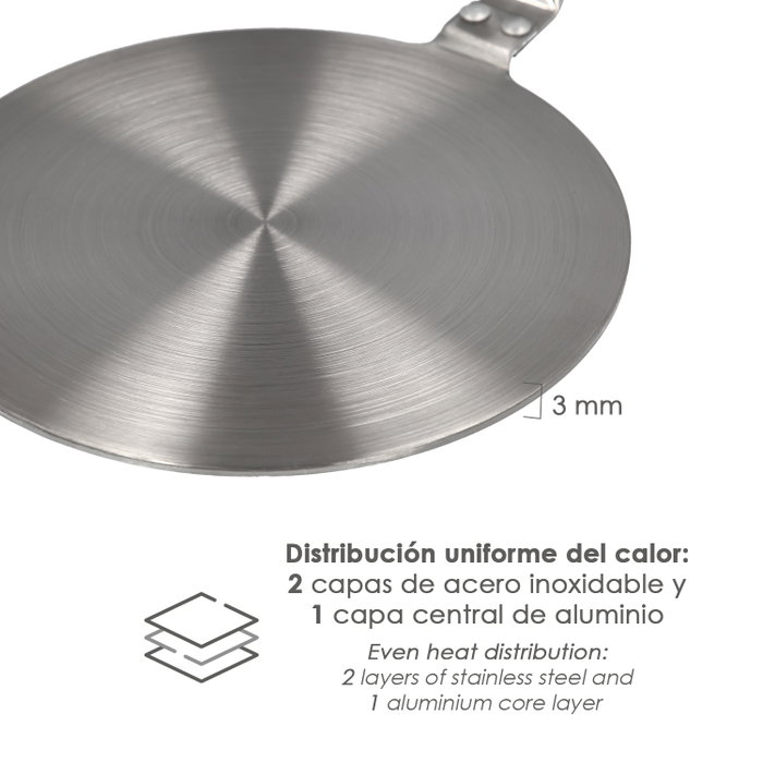 ORYX Adaptateur pour induction en acier inoxydable Ø 21,5 cm ORYX Adaptateur pour induction en acier inoxydable Ø 21,5 cm