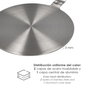 ORYX Adaptateur pour induction en acier inoxydable Ø 21,5 cm