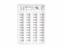 Kinvara Cubertero en plastique 5 compartiments 22,8 x 4,5 x 32,4 cm blanc gris noir (Set de 24)