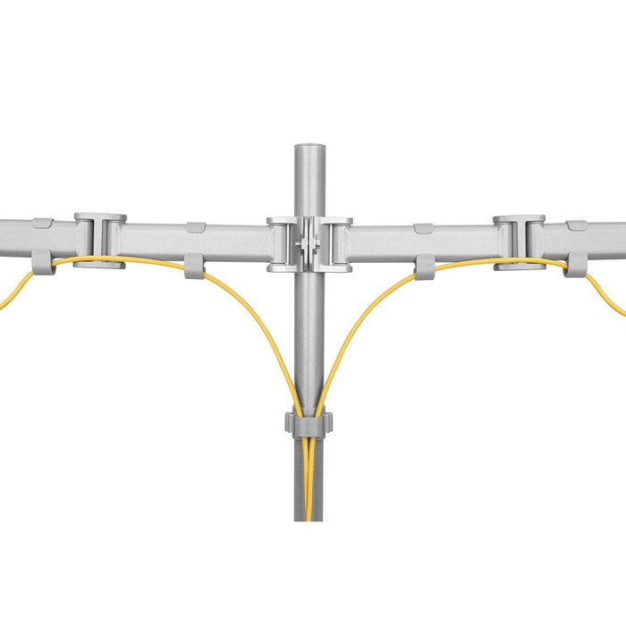 Neomounts NM-D135DSILVER Support de TV de bureau 10-27 pouces Argenté