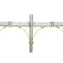 Neomounts NM-D135DSILVER Support de TV de bureau 10-27 pouces Argenté