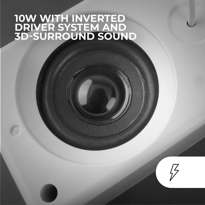 Haut-parleurs bluetooth portables Mars Gaming MSHW Blanc Noir 4 W