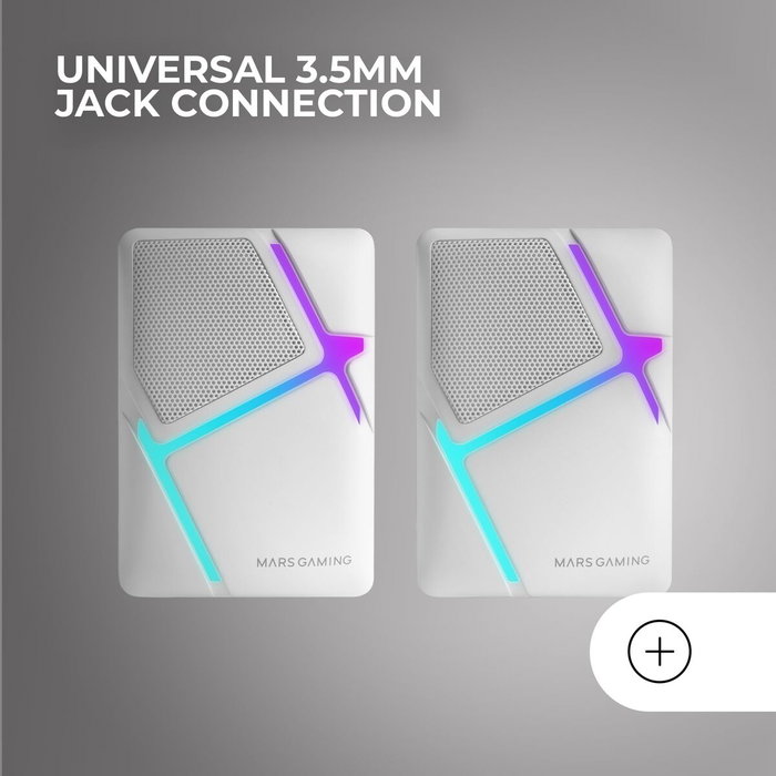 Haut-parleurs bluetooth portables Mars Gaming MSHW Blanc Noir 4 W