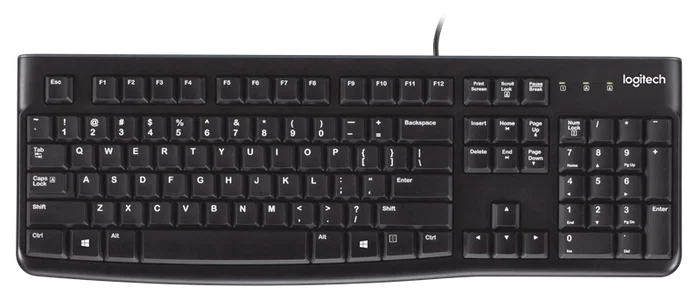 Logitech K120 Clavier Filaire USB Noir QWERTY