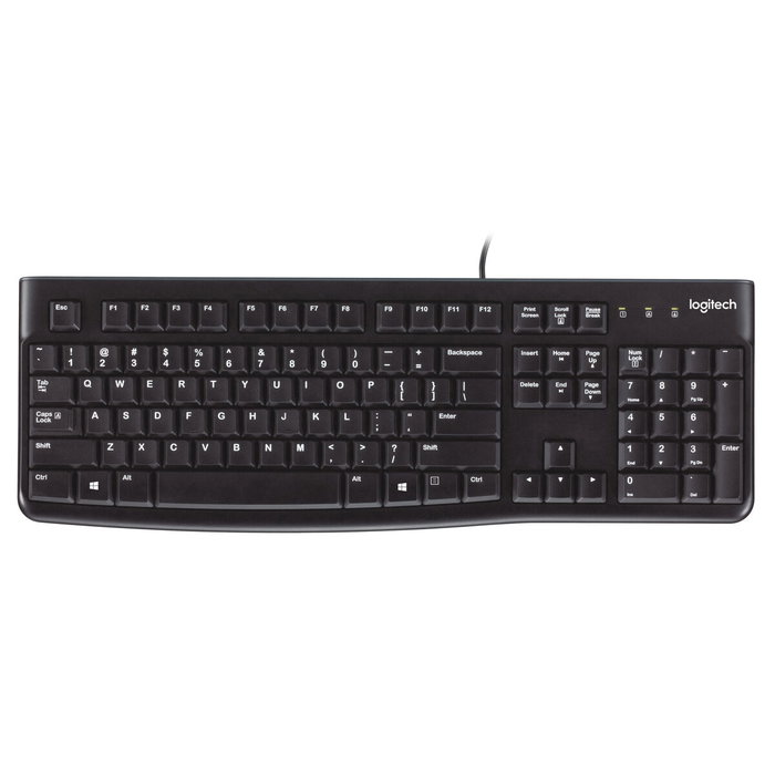 Logitech K120 Clavier Filaire USB Noir QWERTY