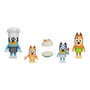 Moose Toys Pack de 4 figurines Bluey La famille en cuisine