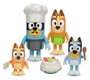 Moose Toys Pack de 4 figurines Bluey La famille en cuisine