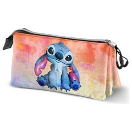 Karactermania Lilo et Stitch Trousse Triple Aquarelle Multicolor