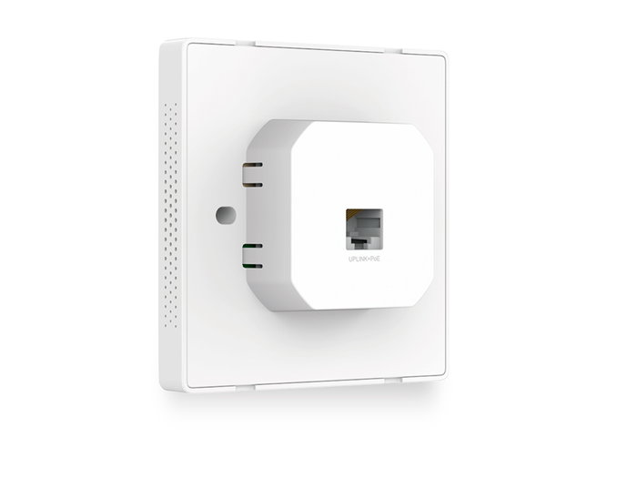 TP-Link EAP115-Wall Point d'accès sans fil N 300Mbps mural, gestion cloud Omada SDN, PoE 802.3af, 2 ports RJ-45