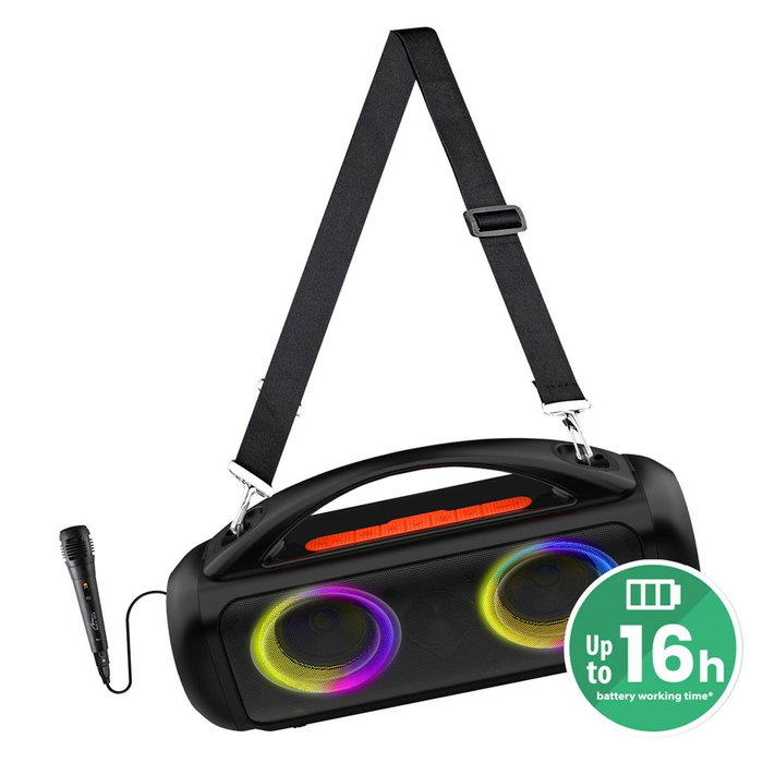 Media Tech MT3184 Haut-parleurs bluetooth portables Noir 60 W Media Tech MT3184 Haut-parleurs bluetooth portables Noir 60 W