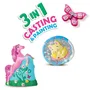 SES Creative - Kit de Moulage et Peinture 3 en 1, Hobby Pink, 12 Couleurs, Activité Créative pour Enfants 5 ans et Plus