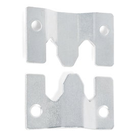 Q&Q Mini Birdy Zincado - Jeu de 2 pièces - Plaques d'union pour sofa en zinc