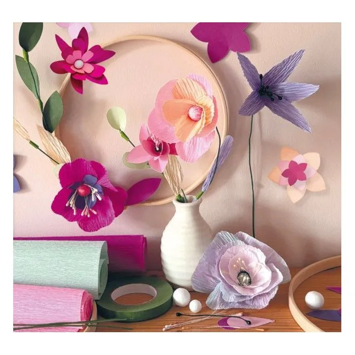 Sycomore SYCOMORE - Atelier créatif de fleurs en papier - Kit complet pour réaliser plus de 20 variétés, couronnes et bouquets - Dès 7 ans Sycomore SYCOMORE - Atelier créatif de fleurs en papier - Kit complet pour réaliser plus de 20 variétés, couronnes et bouquets - Dès 7 ans