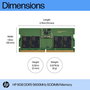 HP - Module de mémoire SODIMM DDR5 8 Go 5600 MHz pour ordinateur portable PC - Barrette RAM PC portable HP