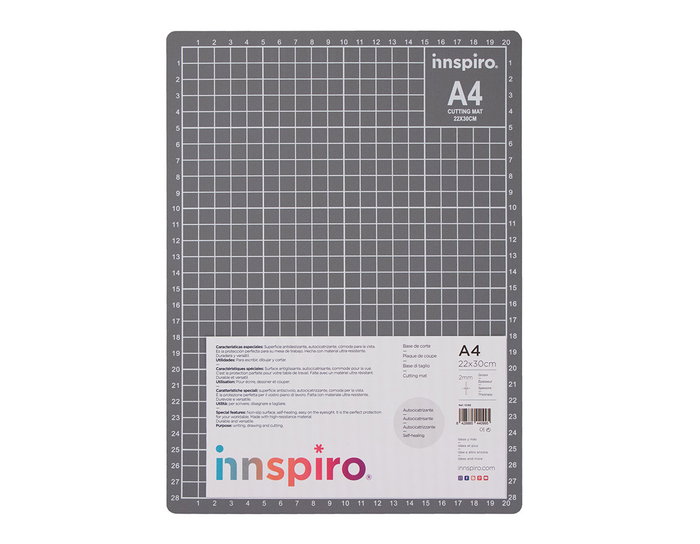 Innspiro Base de coupe A4 22x30 cm grise