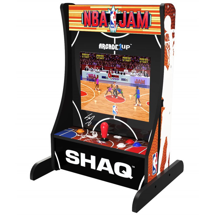 Arcade1Up Partycade NBA Jam – Console de jeu rétro de salon avec 3 jeux NBA, écran LCD 17 pouces, contrôleurs arcade, montable Arcade1Up Partycade NBA Jam – Console de jeu rétro de salon avec 3 jeux NBA, écran LCD 17 pouces, contrôleurs arcade, montable