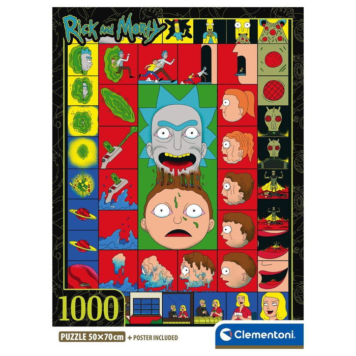 Clementoni Puzzle Compact Rick & Morty 1000 pièces