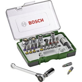Bosch Prom Jeu de tournevis et cliquet 27 pièces