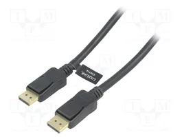 LOGILINK Câble DisplayPort 20m noir avec blocage