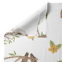 Jeu de draps HappyFriday Moshi Moshi Happy sloth Multicouleur Lit de bébé 2 Pièces
