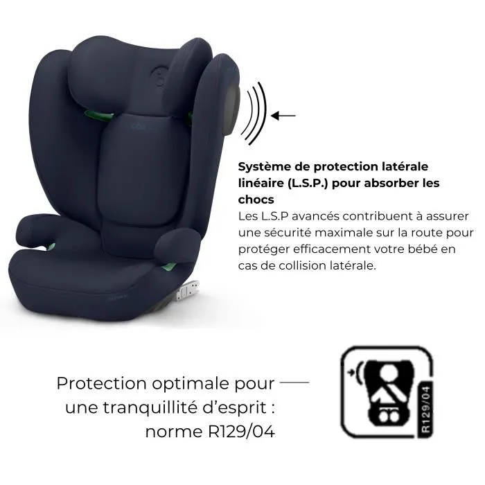 Cbx By Cybex Siège auto Solution B3 i-Fix Groupe 2/3 (3-12 ans, 15-50 kg, 100-150 cm) - Bleu - Inclinable avec système ISOFIX