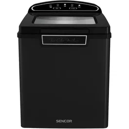 Sencor SIM 3000BK Machine à Glaçons Portable - Production 12 kg/24h, Réglage 9 min, Silencieuse, Réservoir 1,9 L - Idéale Maison, Fêtes