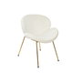 Chaise DKD Home Decor Blanc Doré 63 x 57 x 73 cm