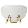 Chaise DKD Home Decor Blanc Doré 63 x 57 x 73 cm