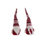 Décorations de Noël DKD Home Decor Blanc Rouge Gnome 16 x 11 x 42 cm (2 Unités)
