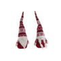 Décorations de Noël DKD Home Decor Blanc Rouge Gnome 16 x 11 x 42 cm (2 Unités)
