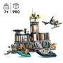 Lego 60419 City La Prison de la Police en Haute Mer - Set de Construction avec Hélicoptère, Bateau, 7 Minifigurines et Figurine de Chien