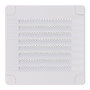 Edm Grille de ventilation carrée ABS blanche 100x100x7mm avec bouchons et moustiquaire